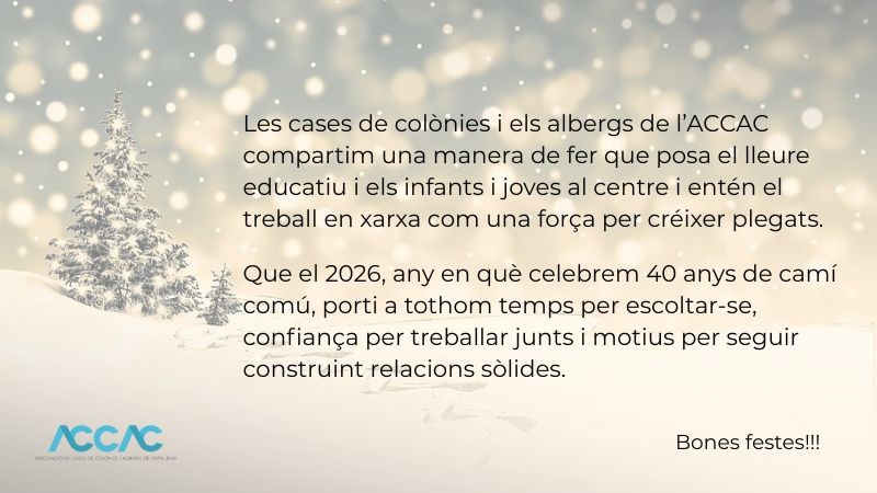 L'ACCAC us desitja Bones Festes